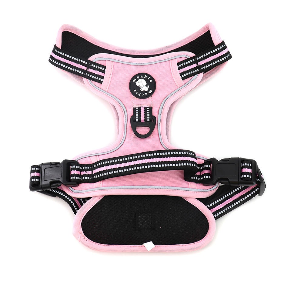 pink easy dog harness